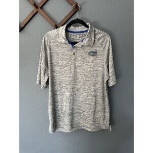 Florida Gators Men's Colosseum Polo Shirt Game Day Gray Size Medium